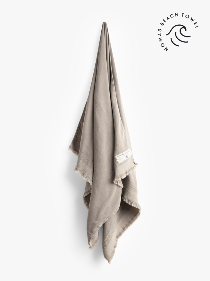 BEACH HANDDUK - Desert Beige 100x176 cm i gruppen BADRUM / POOL- & BEACH HANDDUK hos Spirit of the Nomad International AB (400029)