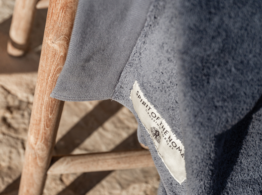 Spirit of the Nomad Egyptian Cotton Foggy Blue