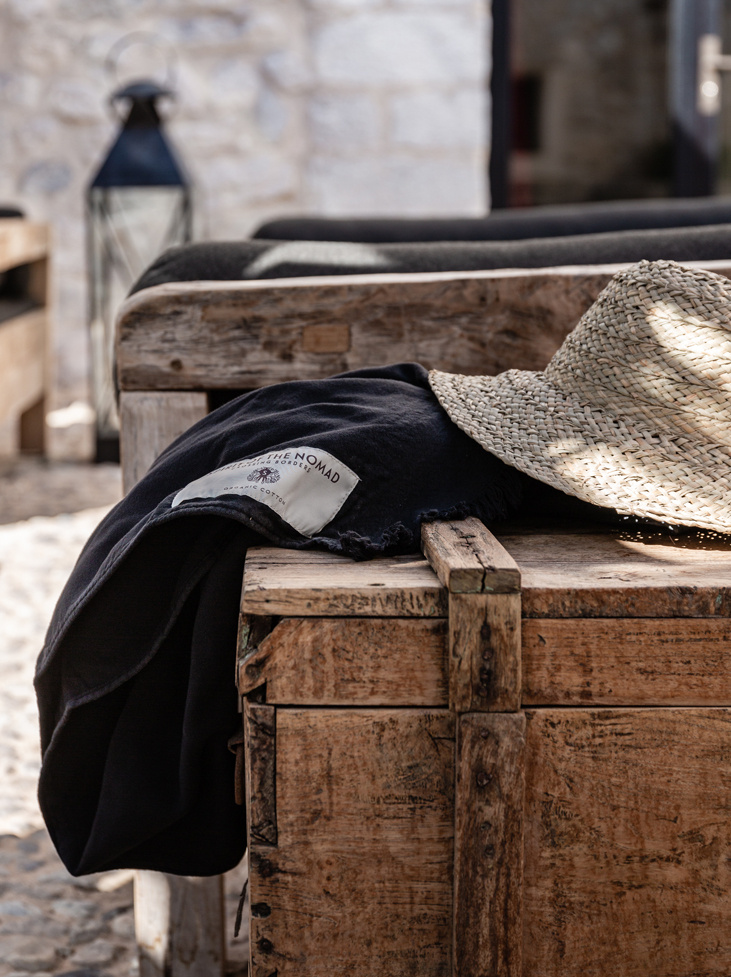 Spirit of the Nomad Beach Towel Onyx Black