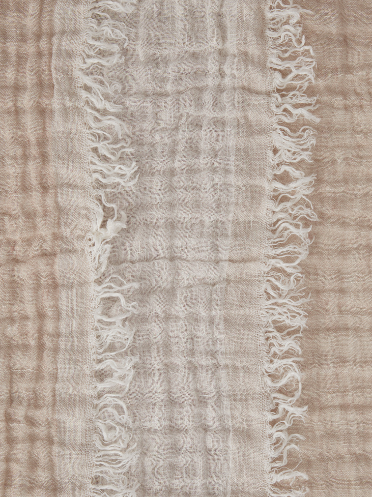 LINNEPLÄD - Desert Beige/Off White