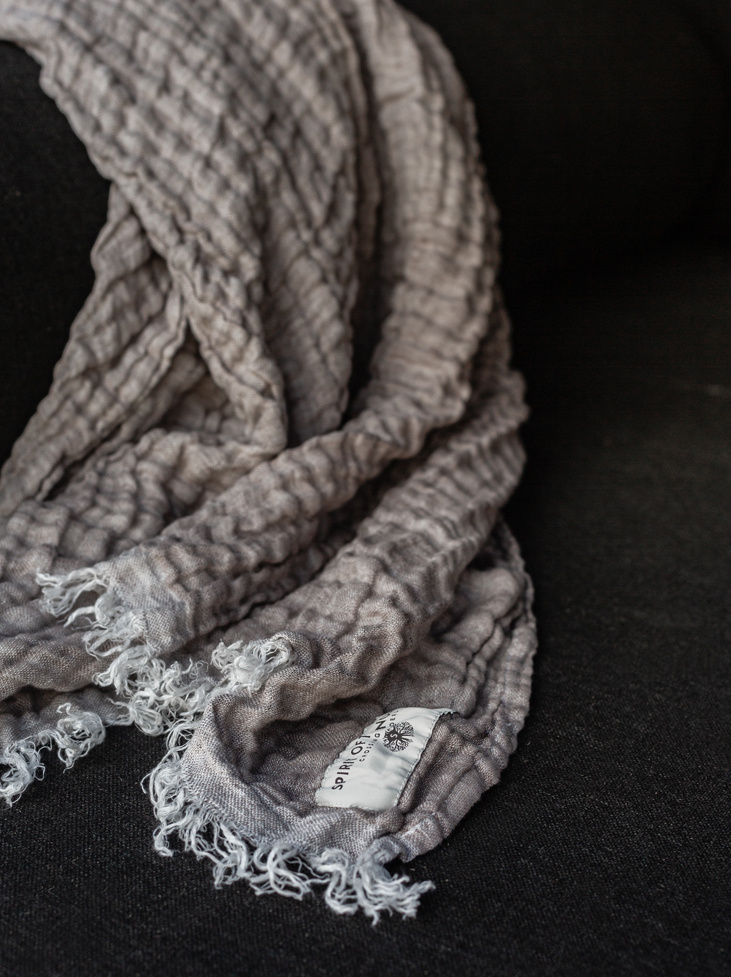 LINNEPLÄD - Desert Beige/Off White