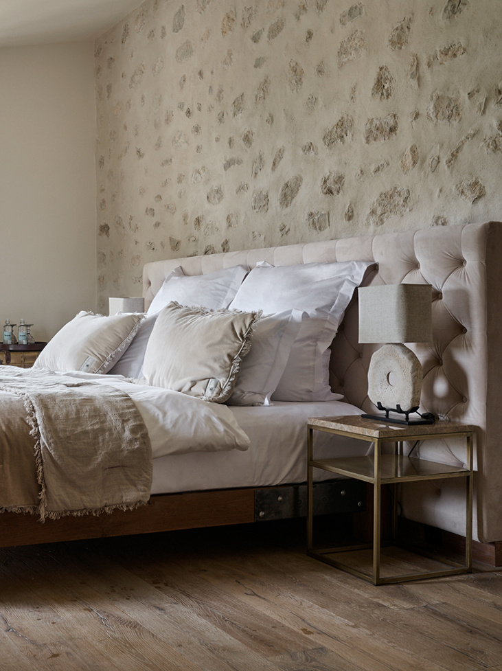 Spirit of the Nomad kuddfodral sammet & tvättat linne - Desert Beige