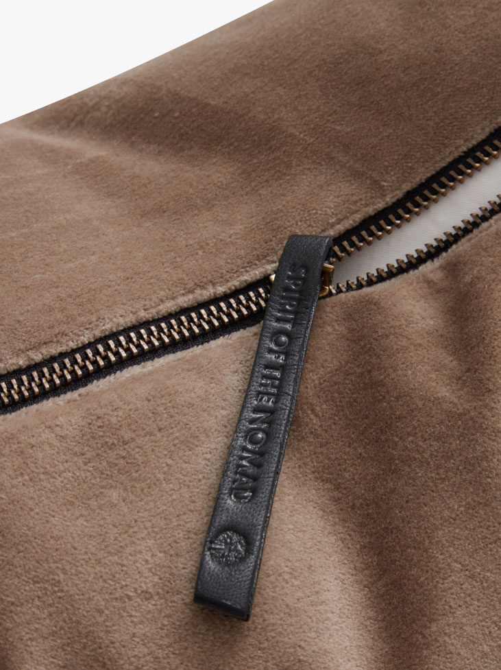 KUDDFODRAL SAMMET -  Ash Brown